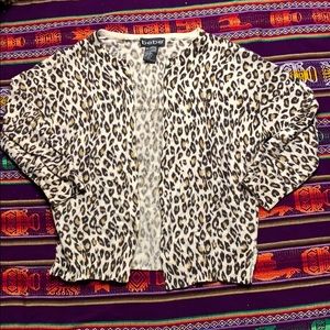 Mid sleeve shirt cardigan